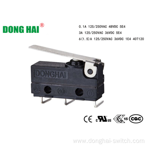 Dustproof Automotive Control Micro Switch